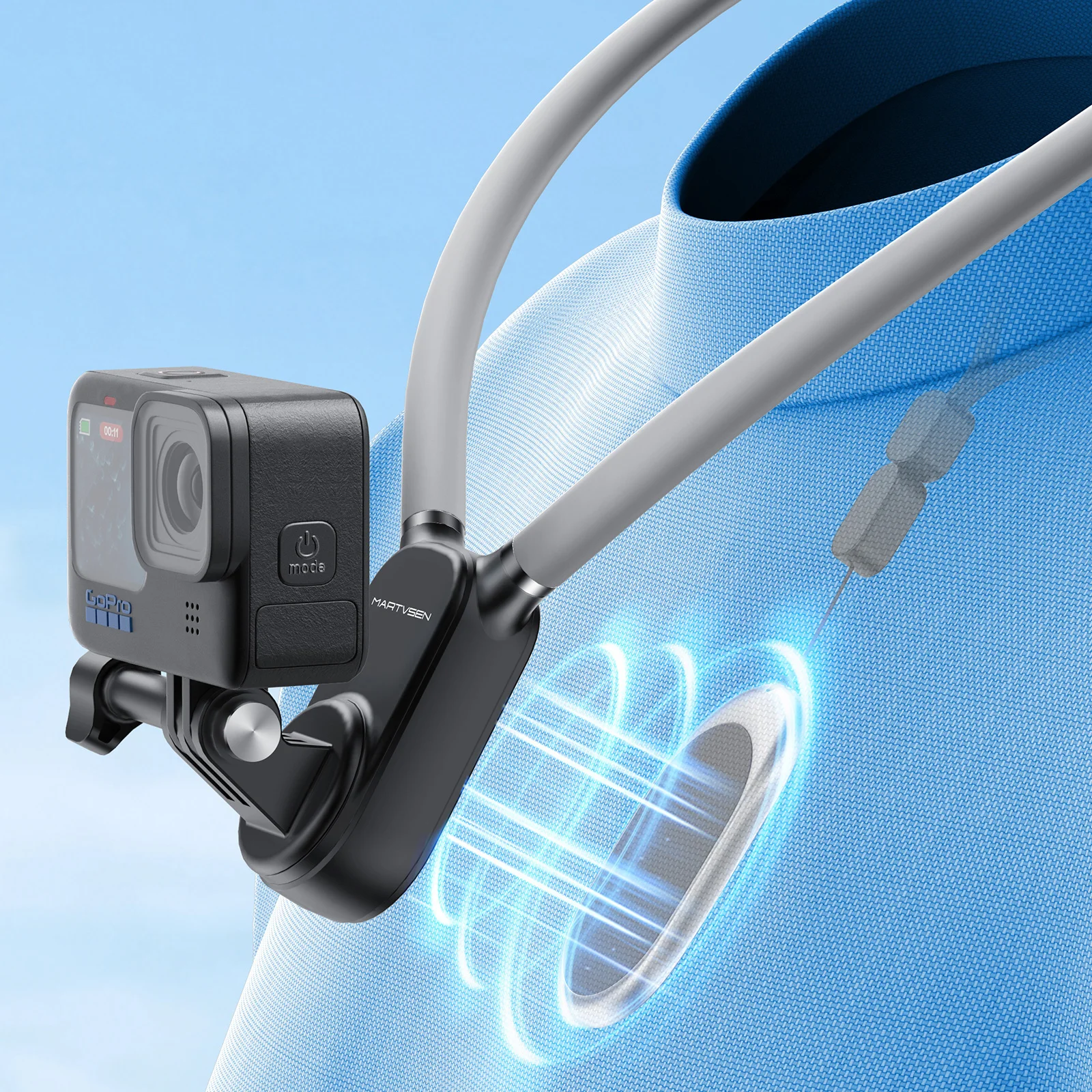 

Neck Holder Mount with Phone Clip POV Camera Necklace Mounting for iPhone GoPro Insta360 DJI Action Cameras Holder Accessories