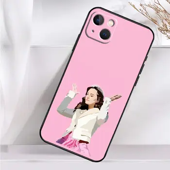 Magnetický kryt na telefon s motivem anime dívky, akrylovým/zrcadlovým motivem a černým okrajem pro iPhone 17, 16, 15, 14, 13, 12 Pro Max 8 nejlepší prodej Případ Drbny - №7