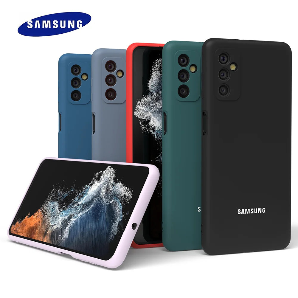 For Samsung Galaxy A55 A32 A22 A13 A04E A04 Case For Galaxy M53 M52 M33 M23 M31S Liquid Silicone Phone Back Protective Cover