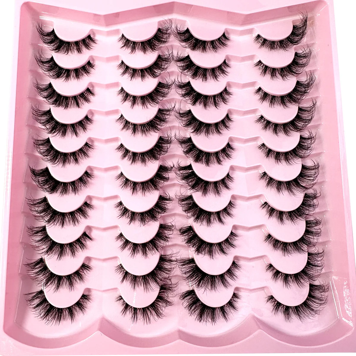 20pairs 5D Flauschige Wimpern D Curl Wimpern Dicke Katze Auge Wimpern Weiche Wispy 8D Volumen Gefälschte Wimpern Verlängerung make-up
