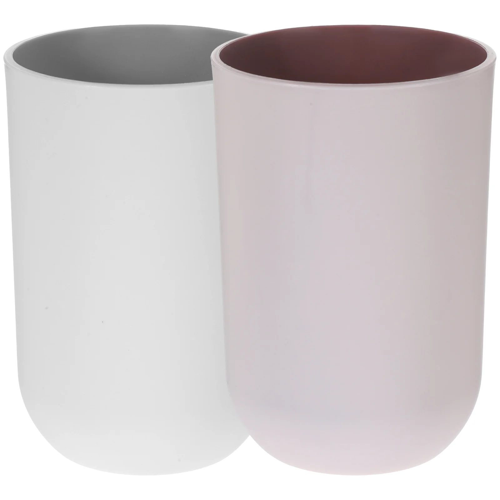 2 قطعة أكواب فرشاة الأسنان قابلة لإعادة الاستخدام الحمام بهلوان سعة كبيرة الفم غسل الكؤوس للمنزل أكواب الشرب متعددة الأغراض #2