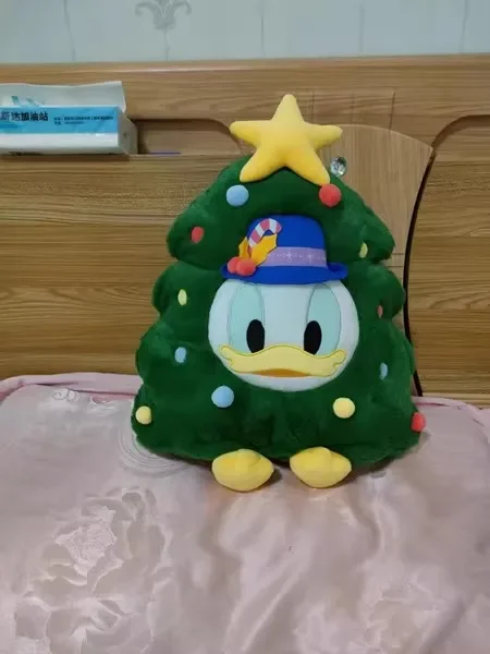 Disney-Pato Donald Árvore De Natal Brinquedo De Pelúcia, Sofá Travesseiro, Almofada, Pp Algodão Recheado Boneca, Desktop Ornamentos, Presentes