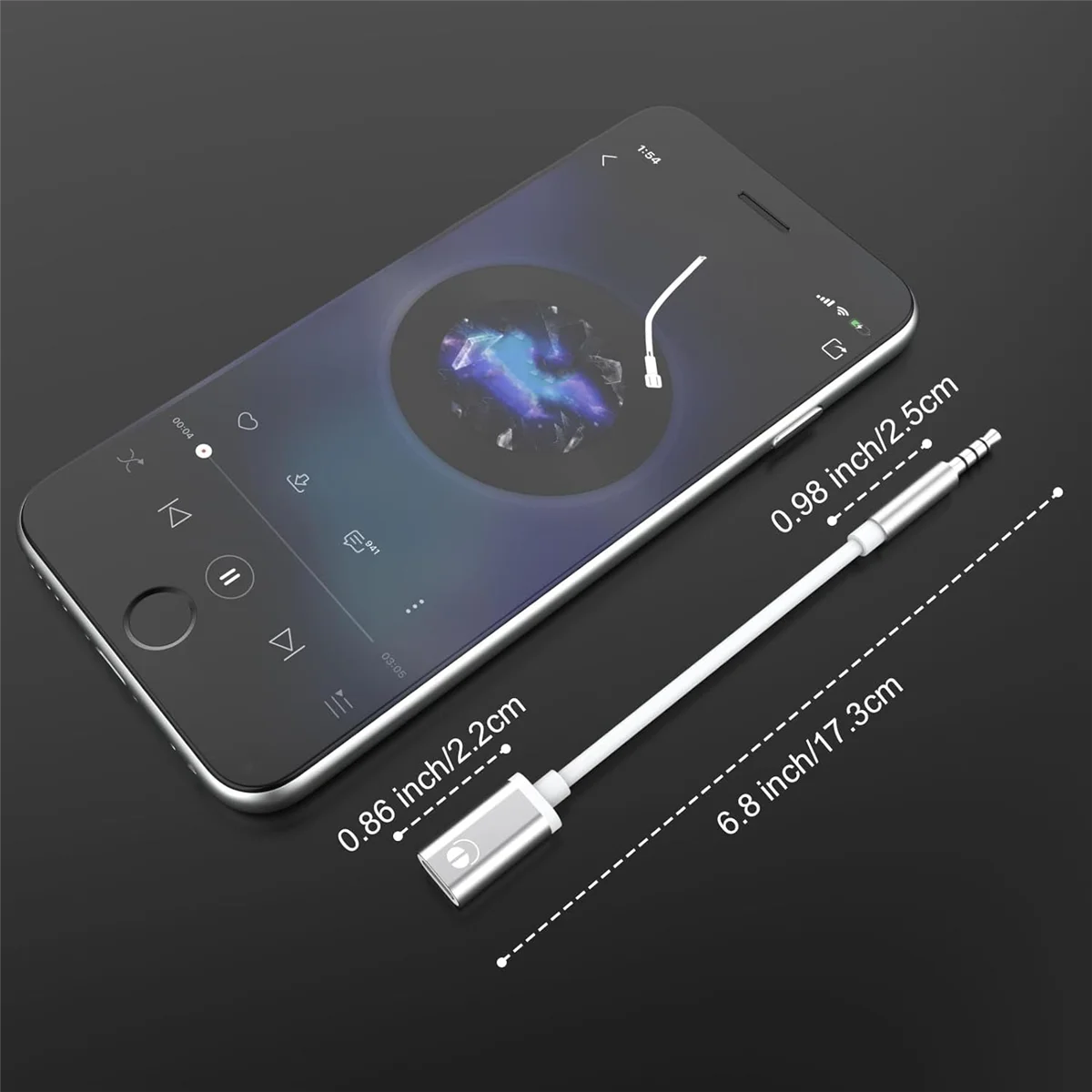 3.5 มม.ชายประเภท C หญิงสายสัญญาณเสียง,Analog Audio แจ็คอะแดปเตอร์เสียงหูฟังสําหรับ MP3 Player,แล็ปท็อป,แท็บเล็ต