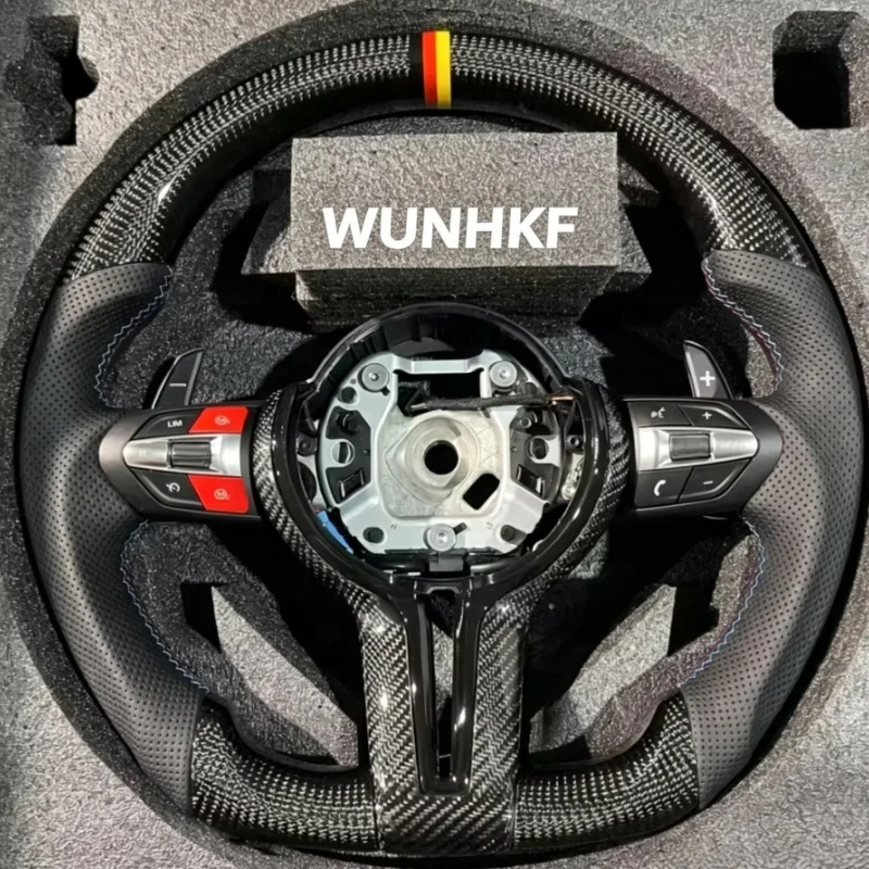 

Car Steering Wheel Carbon Fiber Leather For BMW M Sport F30 F10 F20 F22 F25 F32 M3 M5 E46 E60 E70 E90 E91 Accessories