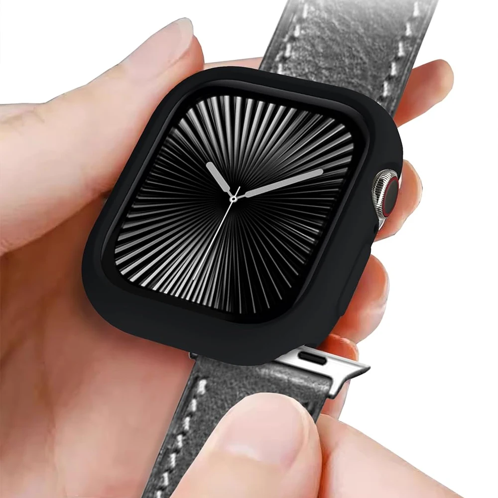 حافظة أبل 10 11 46/42 مللي متر ملحقات مقاومة للصدمات واقية من السيليكون الناعم غطاء ممتص للصدمات سلسلة iwatch حامي 2026 #4