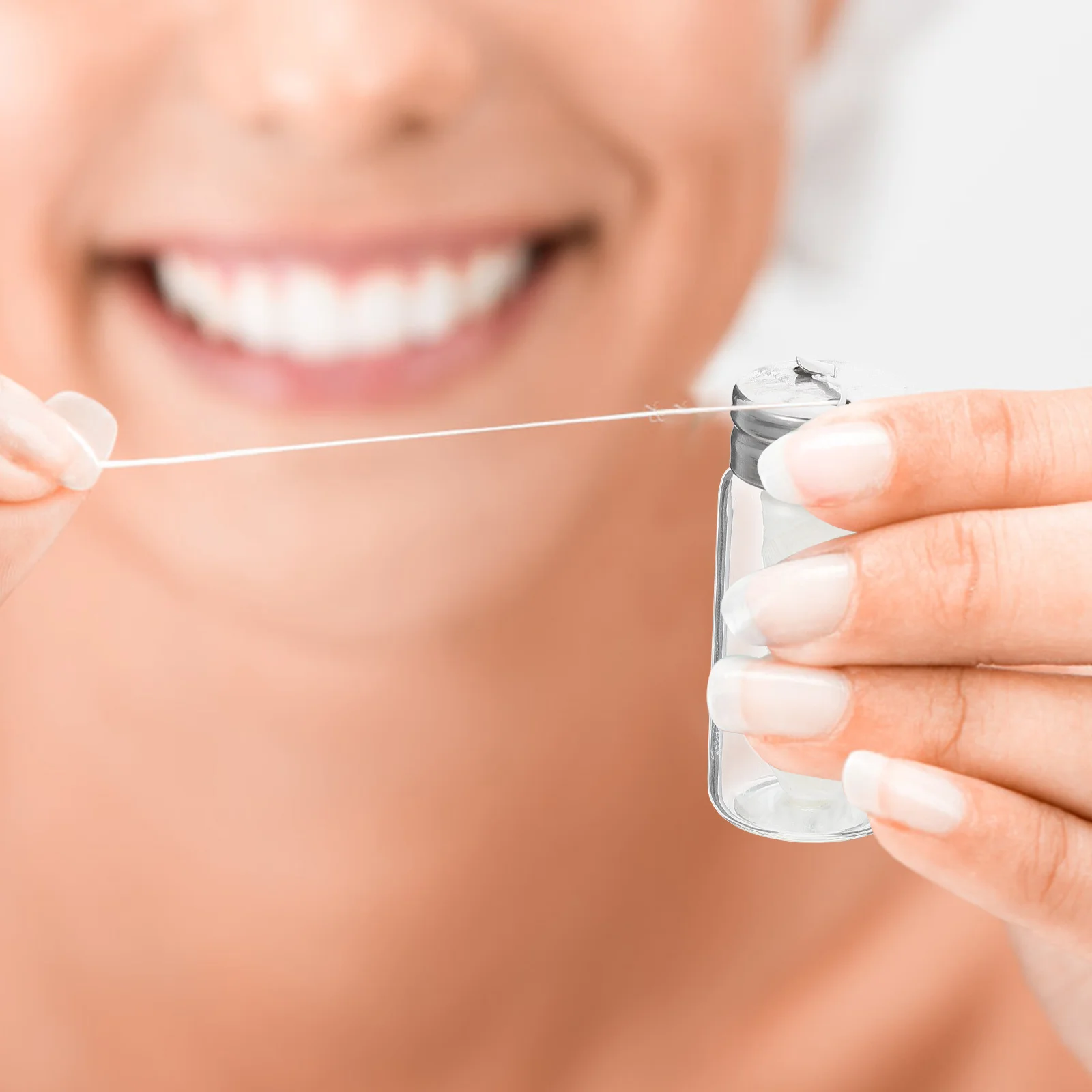 

2Pcs Biodegradable Corn Dental Floss Portable Oral Cleaning Floss for Teeth Cleaning and Bad Breath Removal Household Use