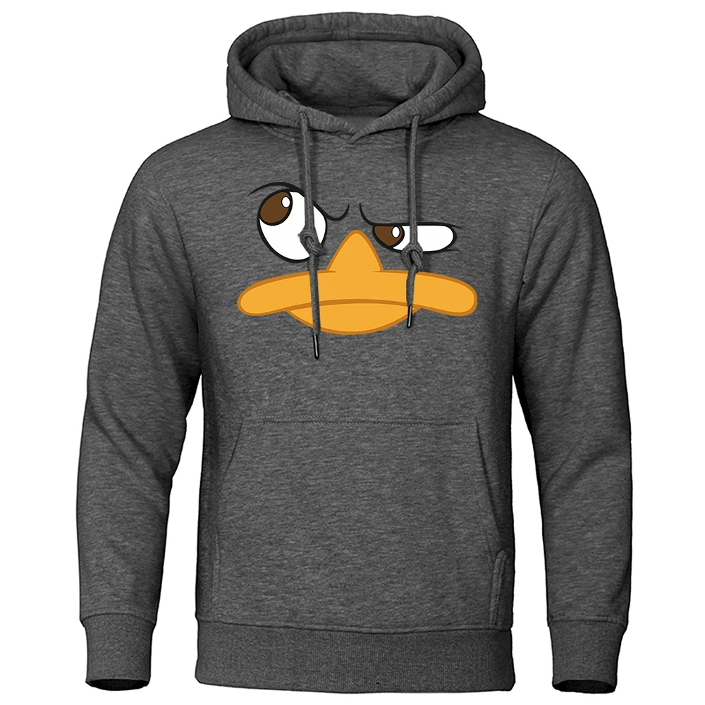 Doubting The Color Of A Duck'S Face Hoodies Men Women Casual Hip Hop Streetwear Crewneck Fleece Sweatshirt Pullover Hoody Male