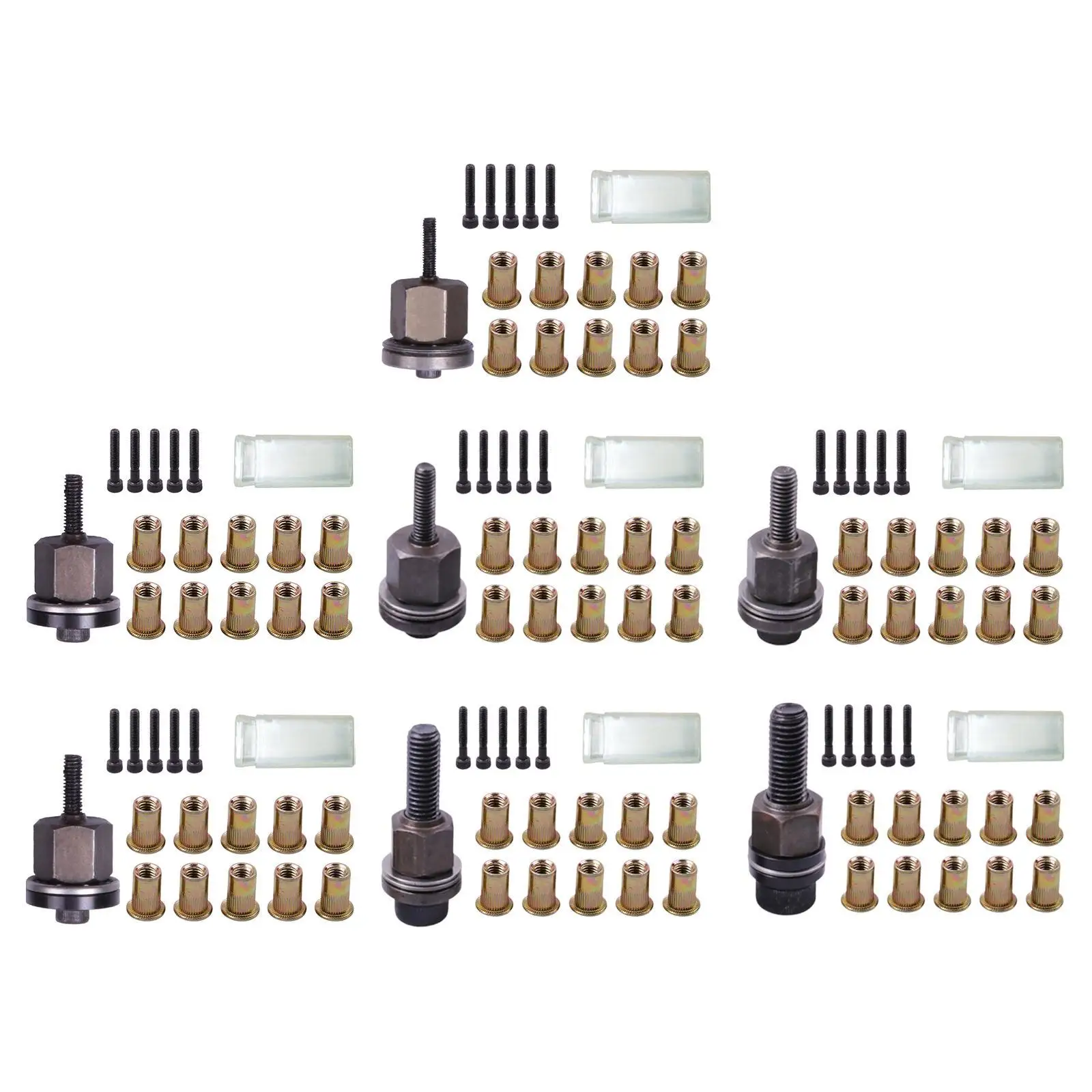 Klinkmoerset M3 naar M12 Klinknagelbooropzetstuk Stevige adapterconverter Vervangingsdoorn voor doe-het-zelf-automobilproductie