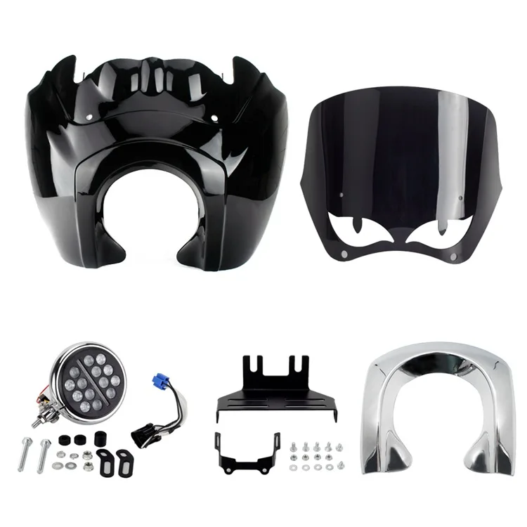 Motorcycle 5.75 inch LED Headlight Fairing With 12