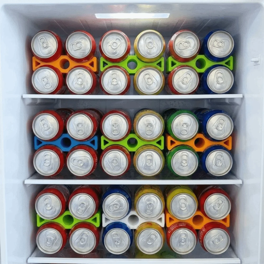 Durable 3D Printed Can Stacker Organizer Plastic Stable Soda Can Stacker Space Saving Soda Can Organizer for Kitchen