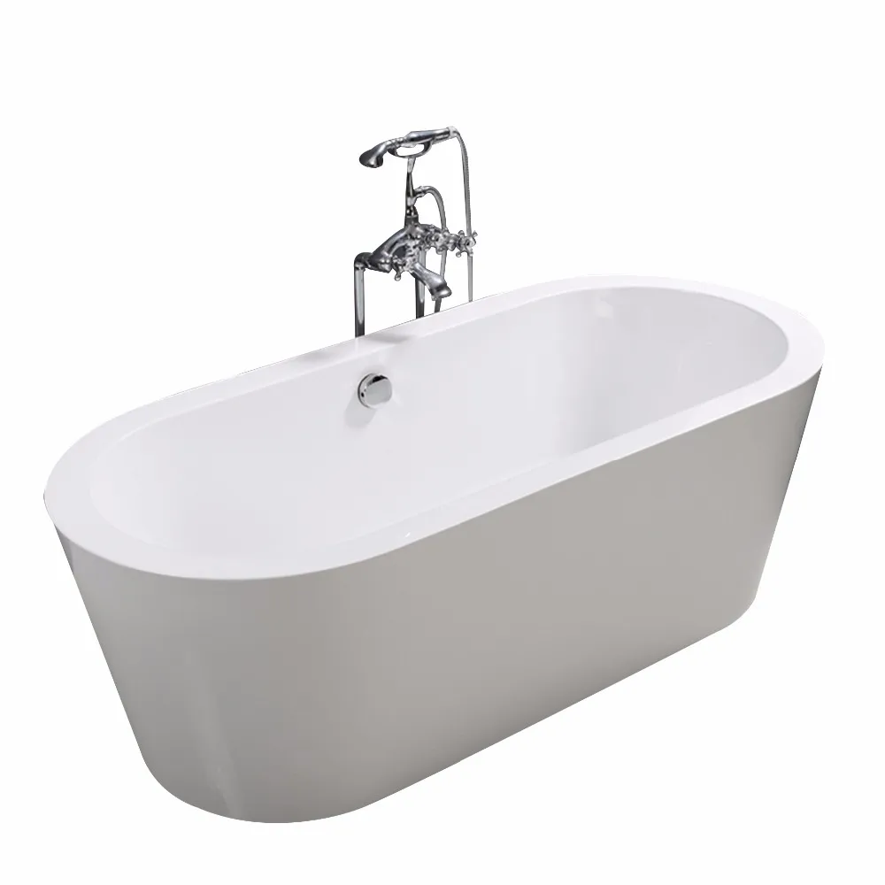 Most Popular Cheap Bath Tub Prices Acrylic Freestanding Indoor White Soaking Bathtub for Adults