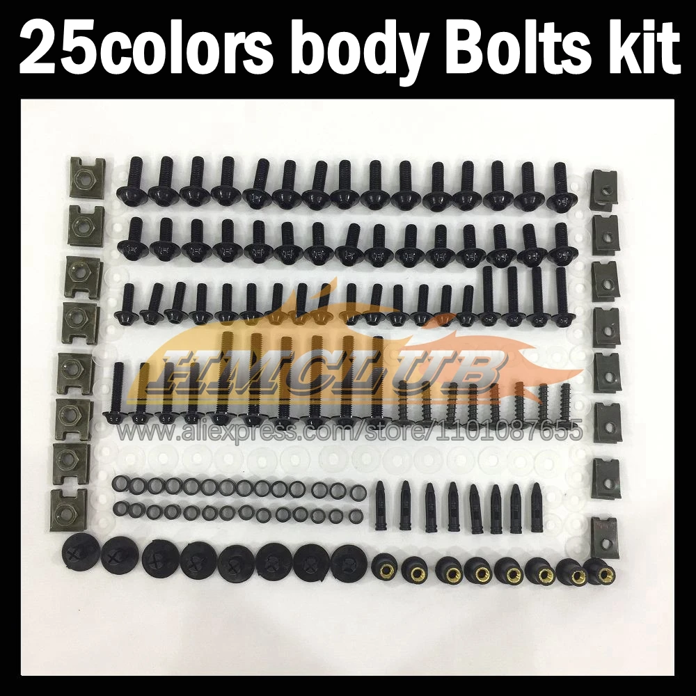 268ps Full Screws Kit Body bolt For YAMAHA FZR250R FZR250 R 250 R FZR 250R 86 87 88 89 1986 1987 1989 Fairing bolts screw NutS