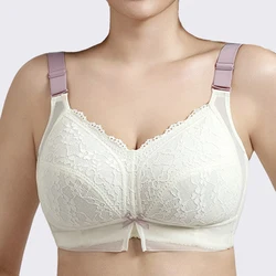 Wireless Lace Bras for Women Full Coverage Underwear Non Padded Minimizer Bra Female Sexy Lingerie 36 38 40 42 C D E F G H I J