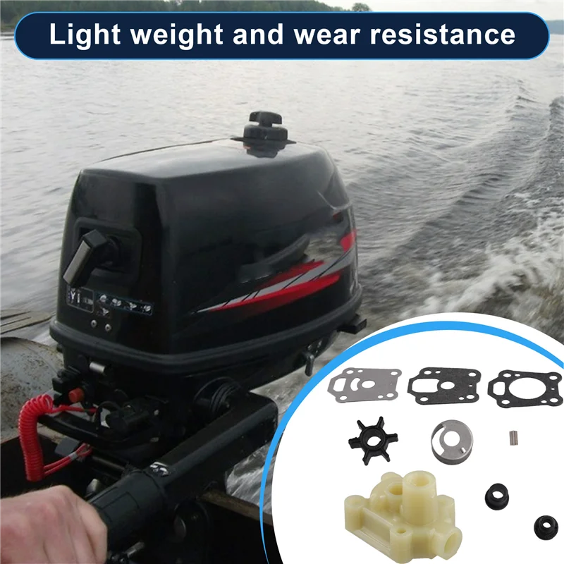 

Water Pump Kit For Tohatsu 4HP 5HP HANGKAI Parsun 5HP 6HP Boat Motor 2T 369-65011-0 Mercury 4HP 5HP 396-65021 369-65016