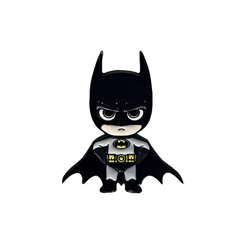 Nieuwe Beast Kingdom Batman Persoonlijkheid Cartoon Leuke Q Edition Metalen Badge Broche Accessoires Student Schooltas Decoratie Geschenken