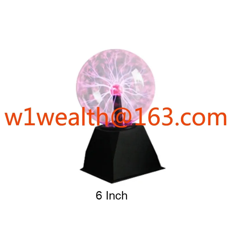 

6 Inch Touch Sound Sensitive Plasma Ball Lamp Electric Ball Lightning Toys for Kids Decoration Plasma Globe Plasma Lamp Ball