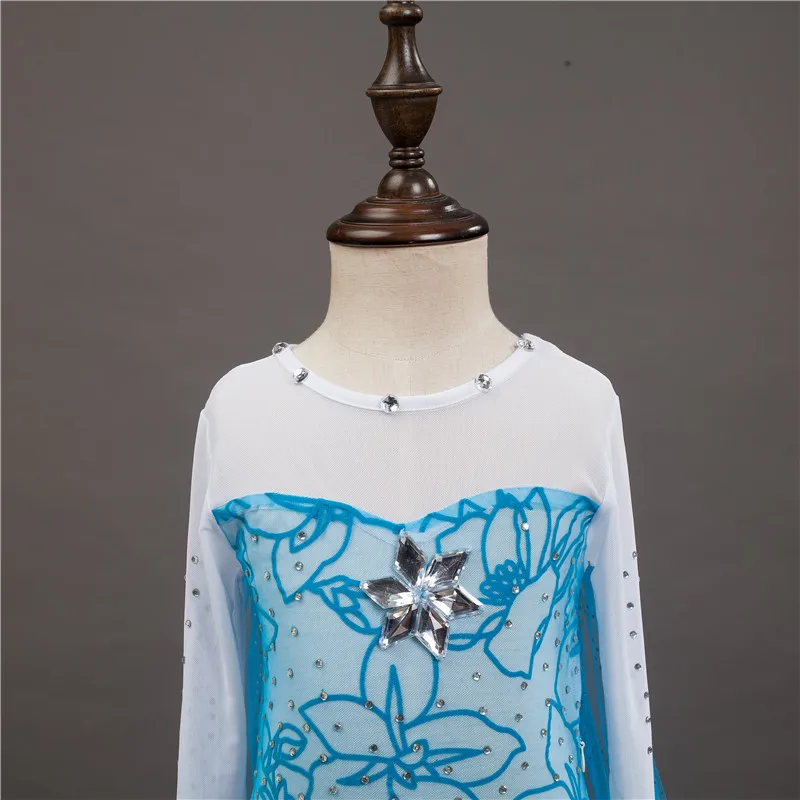 Sukienka Elsa Anna dla dziewczynek, dziecięca sukienka księżniczki na karnawał, sukienka dla dzieci Jasmine Rapunzel na konkurs piękności, przebranie kwiatowe, kostium cosplay, strój świąteczny.