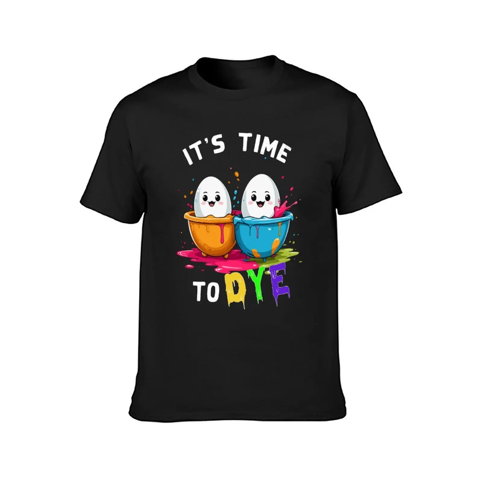 Funny Egg Coloring Colors For Easter Artist T-Shirt korean fashion blanks t shirts men