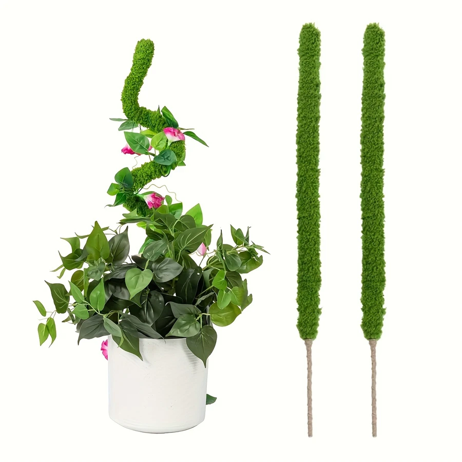 1PC Flexible Artificial Moss Stick, Moss Pole,Plant Moss Climbing Sticks, DIY Gardening Flexible Support Rod