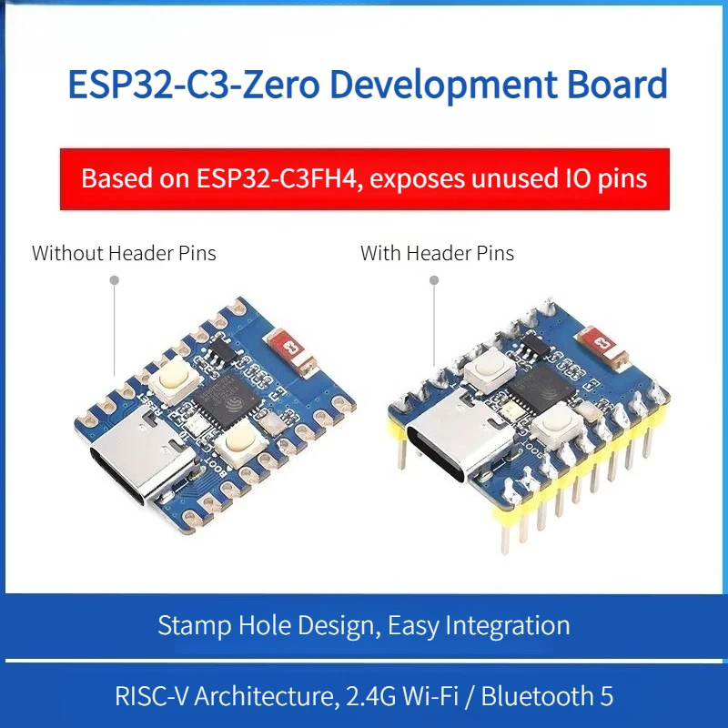 ESP32-C3FH4 RISC-V Single-Core WiFi Bluetooth 5 Dev Board for Arduino MicroPython Lab Teaching Embedded Learning