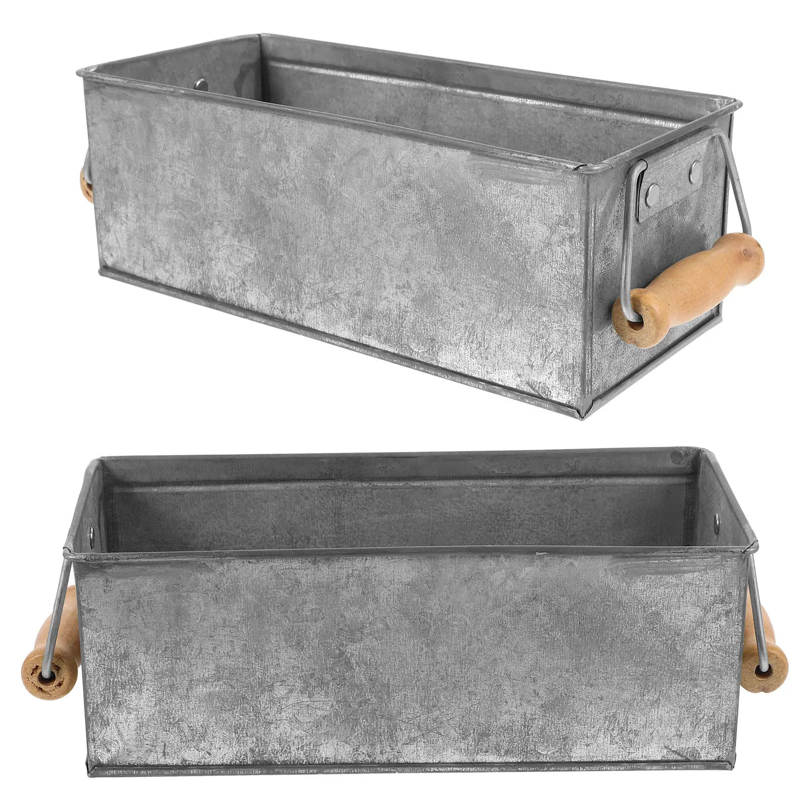2Pcs Iron Soap Box Storage Holder Fashionable Garden Container Flower Basket Flower Pot Garden Supplies Soap Box