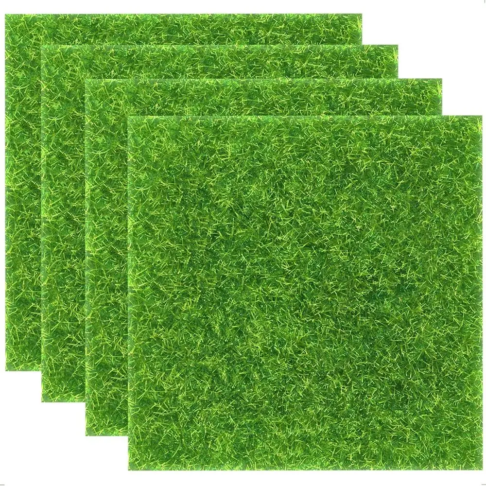 

Набор из 4 рулонов искусственного газона 12x12 для декорации миниатюрного сада своими руками