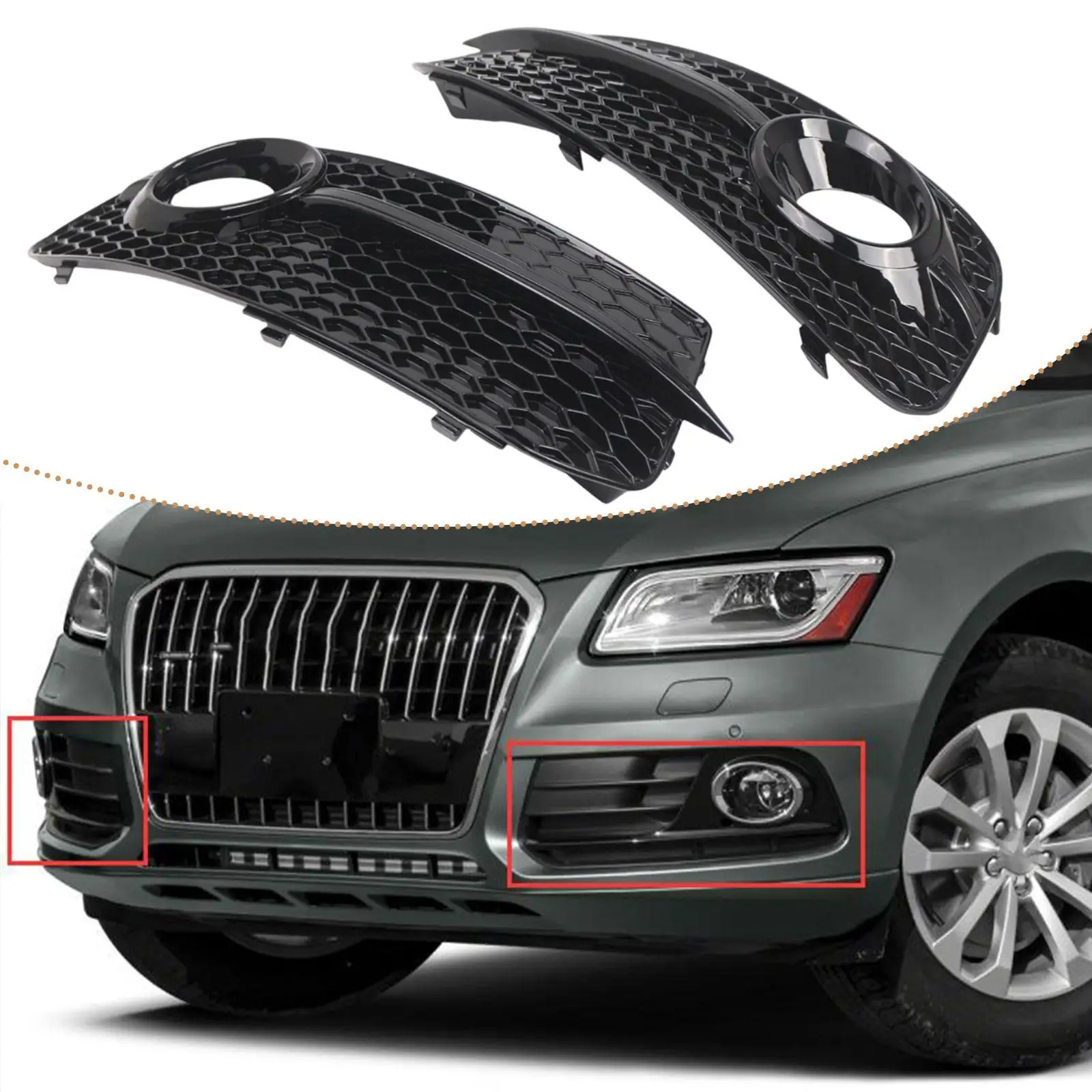 

Fog Light Grille Fog Light Grill Replacement Automotive Accessory Fog Lamp