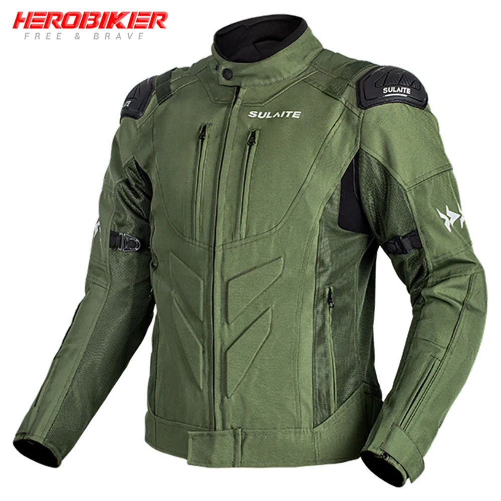 

Summer Motorcycle Jacket Road Racing Motocross Jacket Tensile Protective Chaqueta Summer Breathable Motorcycle Equipment Men