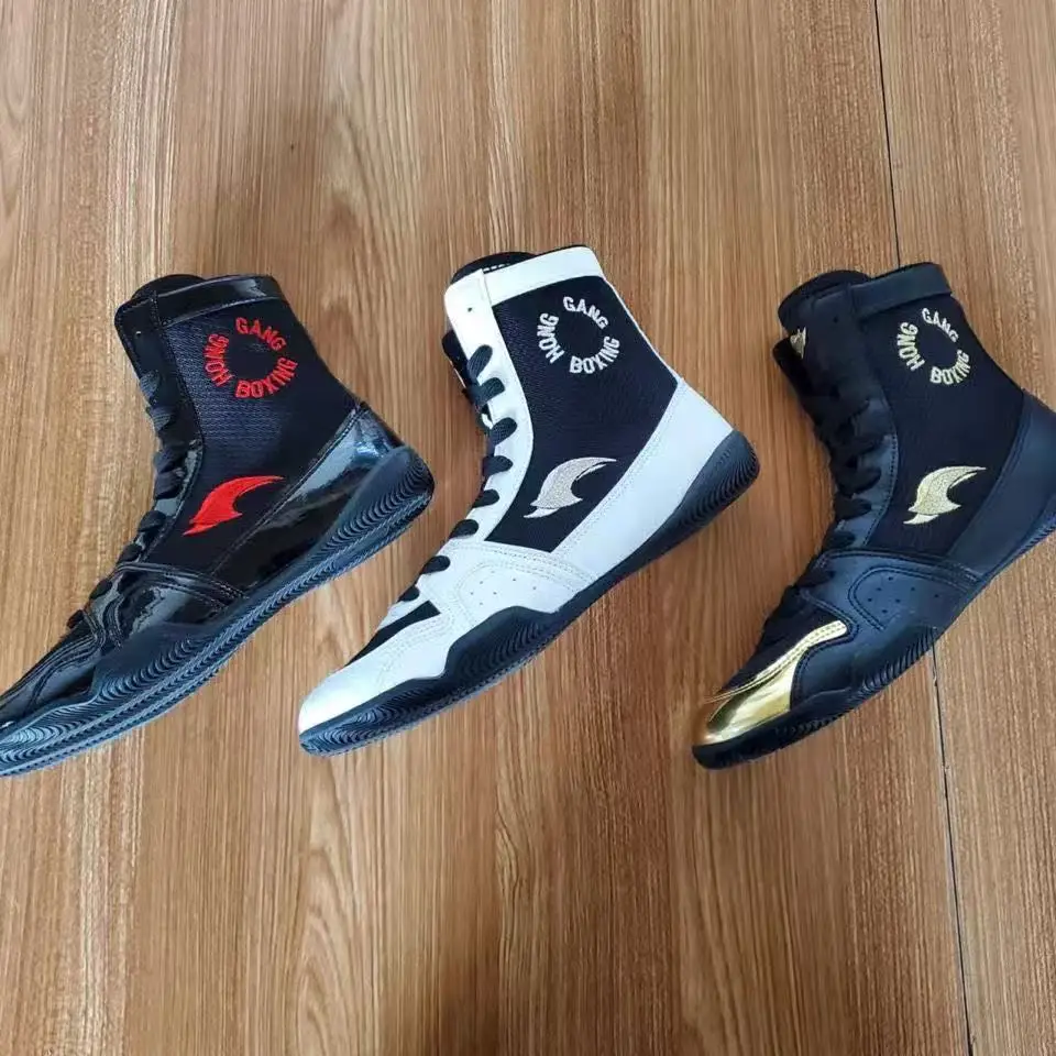 New Men's High Top Wrestling Boxing Shoes Neutral Walking Sneakers Casual Sneakers Fighting Training Wrestling Shoes