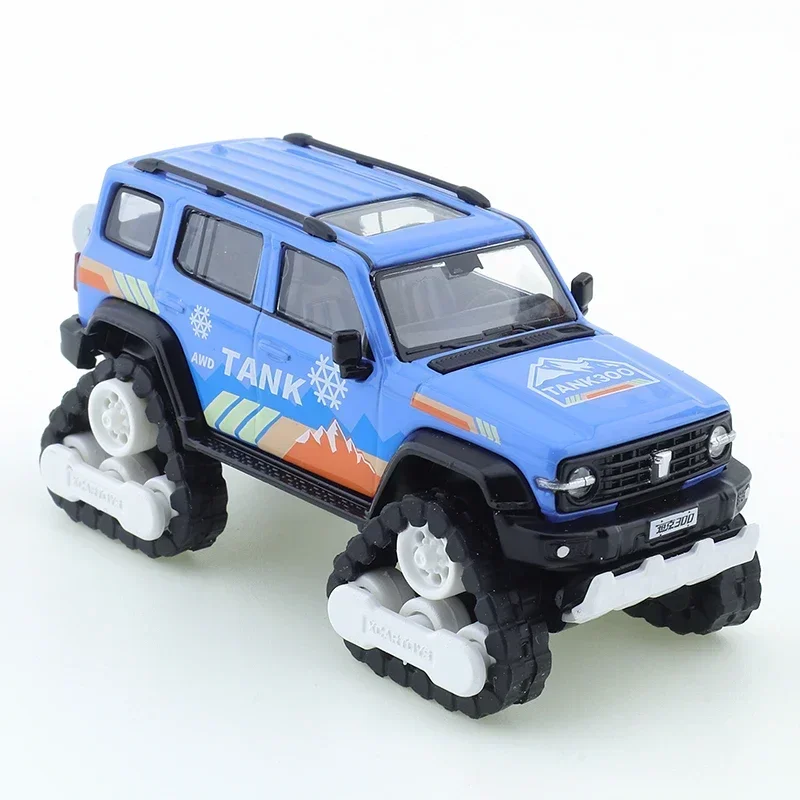 XCARTOYS 1/64 Tank 300 Off-road Set 2- Polar Ice Fields Diecast Automotive Model Ornaments Cas Toys Gift Decorations