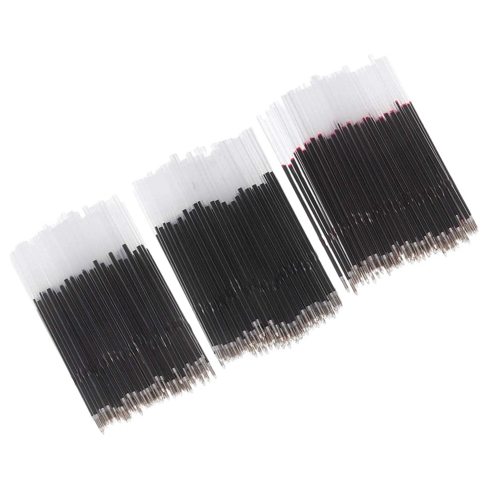 

300Pcs 0.7mm Retractable Ballpoint Pen Refills Smooth Writing Black Ink Replacement for Office School Stationery Supplies