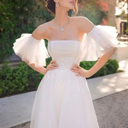 Detachable Layered Sleeves Bride Wedding Arm Cover Decorate White Ruffle Puff Sleeve for Bridal Photoshoot Decor