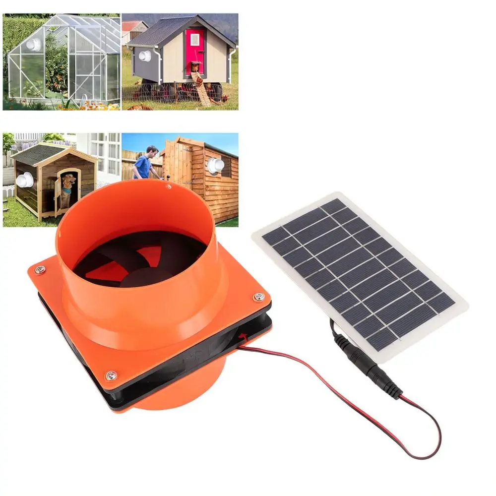 High Efficiency Solar Ventilation Fan For RV Marine Yacht Kitchen Cabin Exhaust Blower Monocrystalline Air Cooling Tool