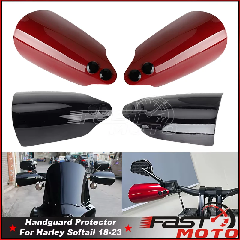 Motorcycle Handlebar Handguard Handle Bar Guards Protector For Harley Softail FXBB FLDE FLHC FXST Hand Guard Protection 2018-23