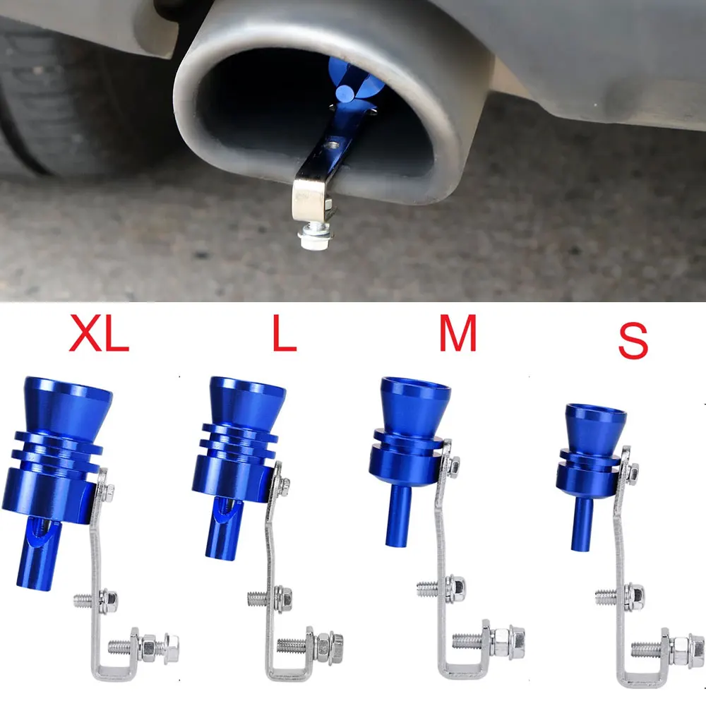 Motorbike Car Exhaust Fake Turbo Whistle Pipe Sound Turbo Sound Twister Muffler Blow Off Valve Universal Simulator Whistler