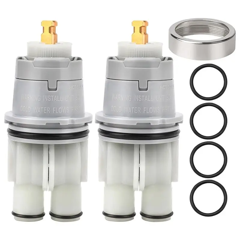 

AEE2-2 PCS RP46074 Shower Cartridges Replacement For 13/14 Series Single Handle Valve Cartridge Replacement Parts Repair Kit