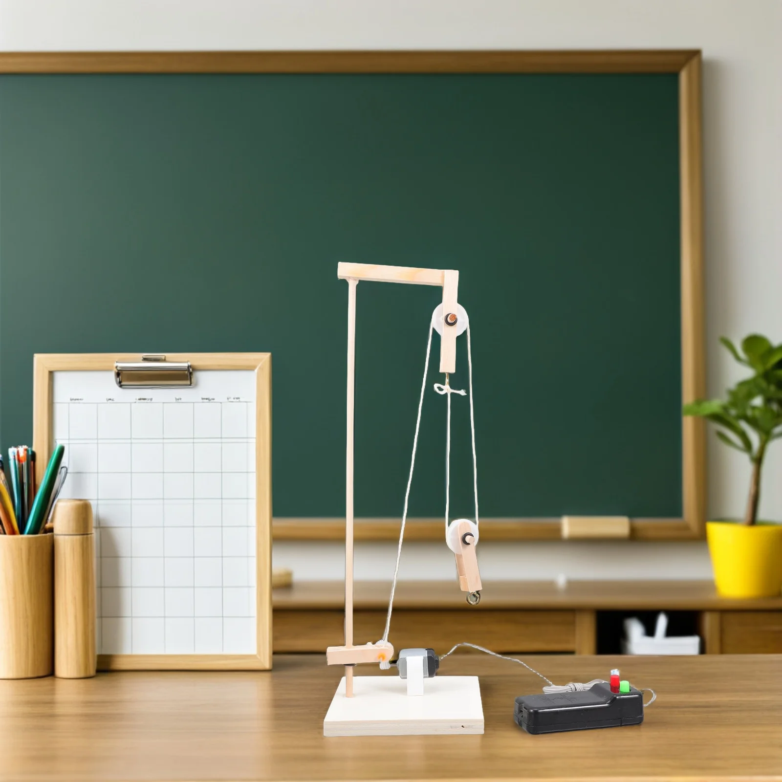 Kit complet de système de poulie, outil d'éducation scientifique, facile à utiliser, sûr et Durable, bloc de poulie pour expérience d'étudiant, 1 ensemble