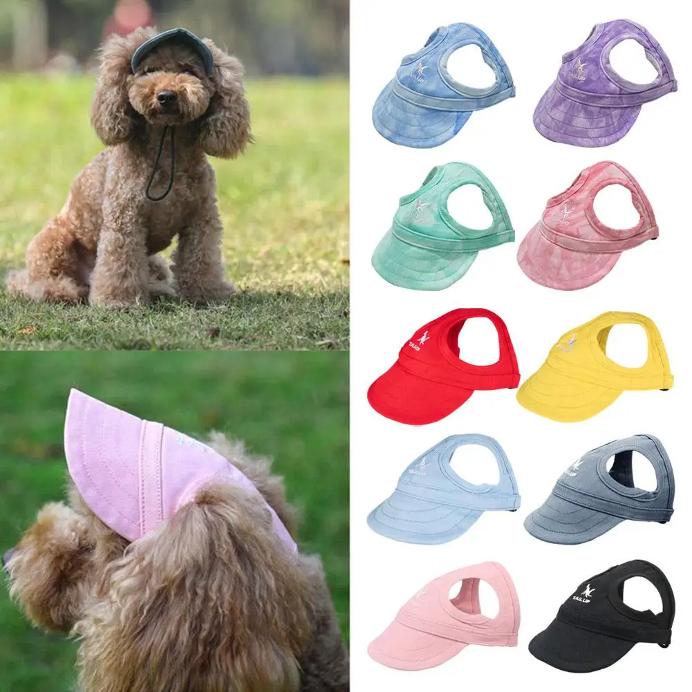 NEW Dog Baseball Hat Parent-Child Cap Outdoor Sun-Proof Dog Peaked Hat Wear-Resistant With Cute Cat Sun Hole Adjustable Cap Q7D3