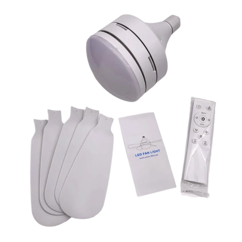 3 سرعات مروحة قابلة للتعديل، إضاءة مروحة سقف LED ذكية مع جهاز تحكم عن بعد مناسبة لغرفة المعيشة والمنازل المعاصرة