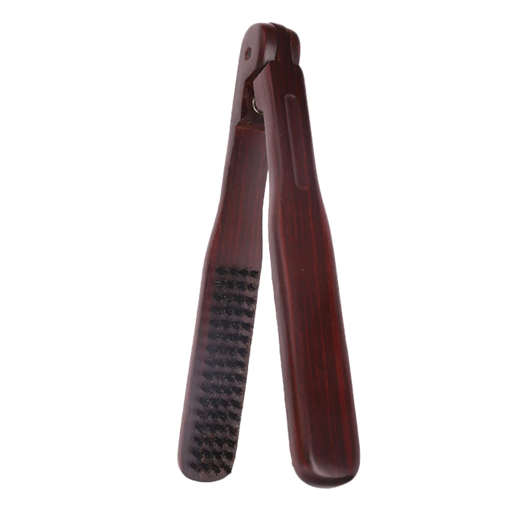 

Durable Wood Bristle Hair Straightener Comb Clamp Brush for Salon Professional Use Lightweight Travel Friendly Anti Static