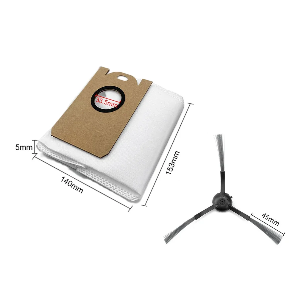 4 مجموعات الجانب فرشاة تصفية كيس لجميع الغبار طقم قطع غيار ل Xbot جهاز آلي لتنظيف الأتربة اللوازم المنزلية أدوات التنظيف