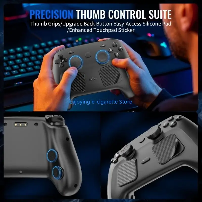 Tastenkappen Touchpad-Aufkleber für Steam Controller Ersatz-Schutzkappe Joystick-Abdeckungen Zurück Tastenfeld Einfache – Detail 10