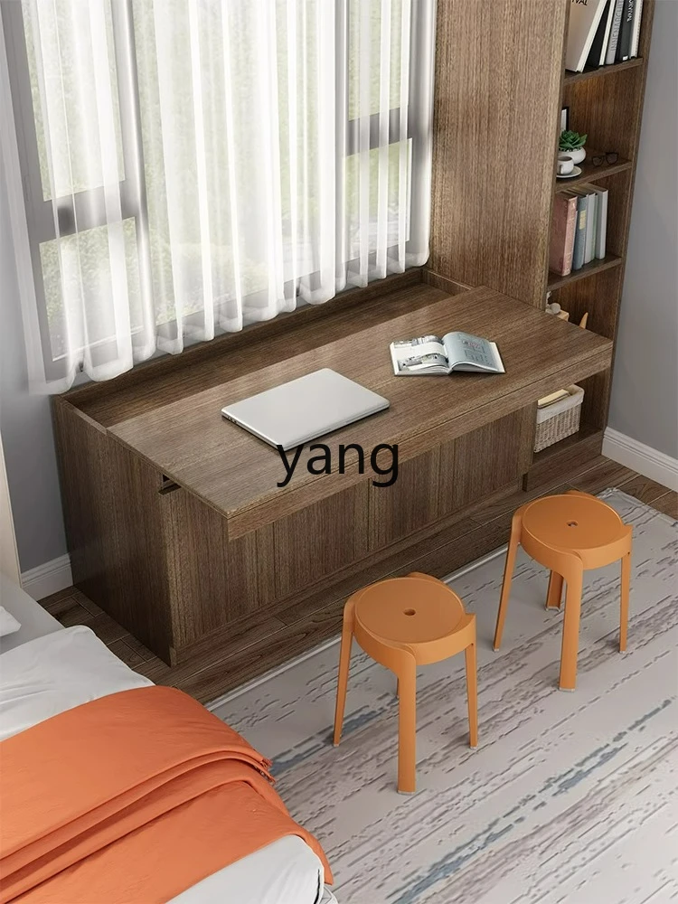 LH bay window storage cabinet drawer low cabinet pull-out countertop window sill cabinet