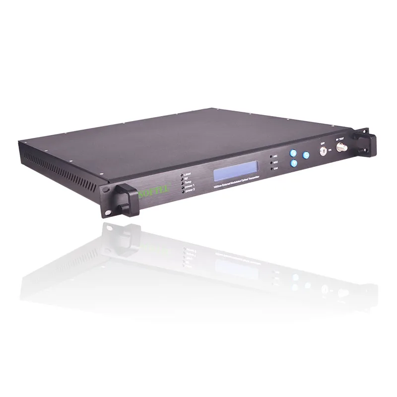 2 Port 1550 nm externer Modulations-Lasersender 10 dB optischer Catv-Sender