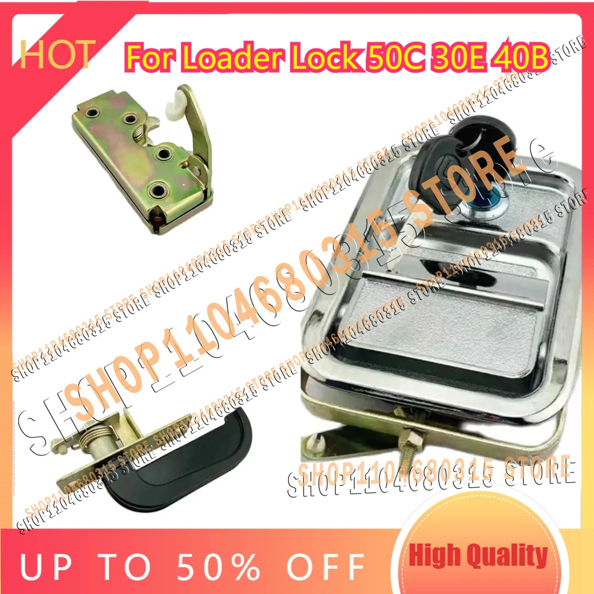 

Замок для погрузчика Liugong Lock 50C 30E 40B, высококачественные блокировочные аксессуары, корпус замка с ручкой и винтами