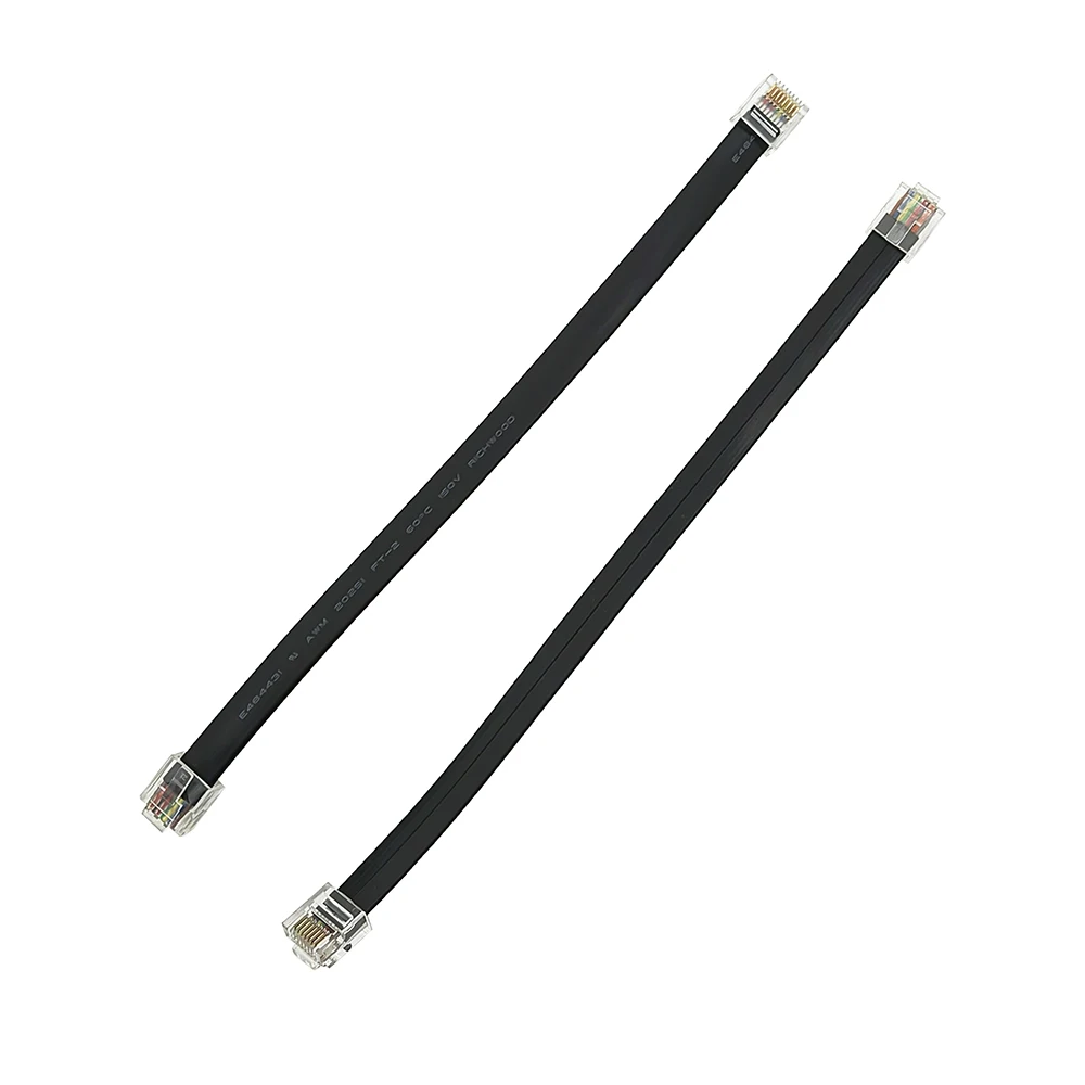 1000PCS 20CM Short Body Plug RJ45 Connector 8P8C Patch Cord 26AWG 8-core Flat Cable