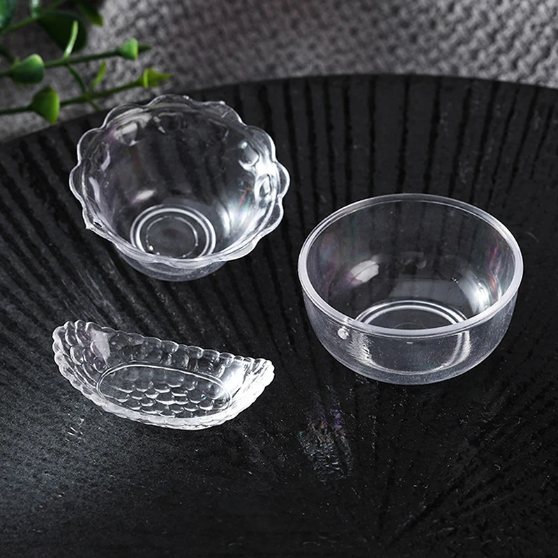 

3Pcs Miniature Dollhouse Bowl Model Lovely Tableware Decor For Kitchen Scene Play Doll House Accessories