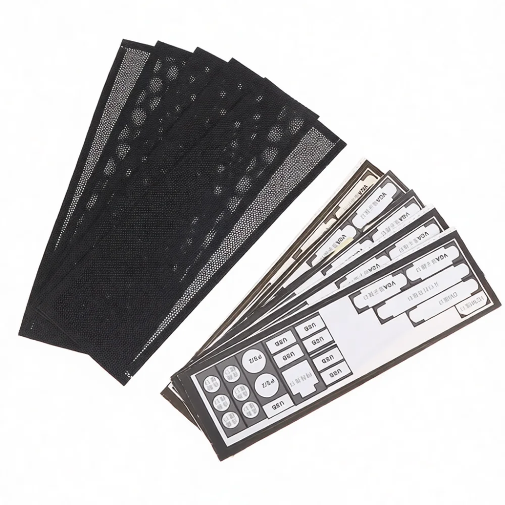 Universal Computer Case IO Shield Plate Desktop Motherboard Backplate Rear Panel Cover DIY Repair Replacement Part Accessory