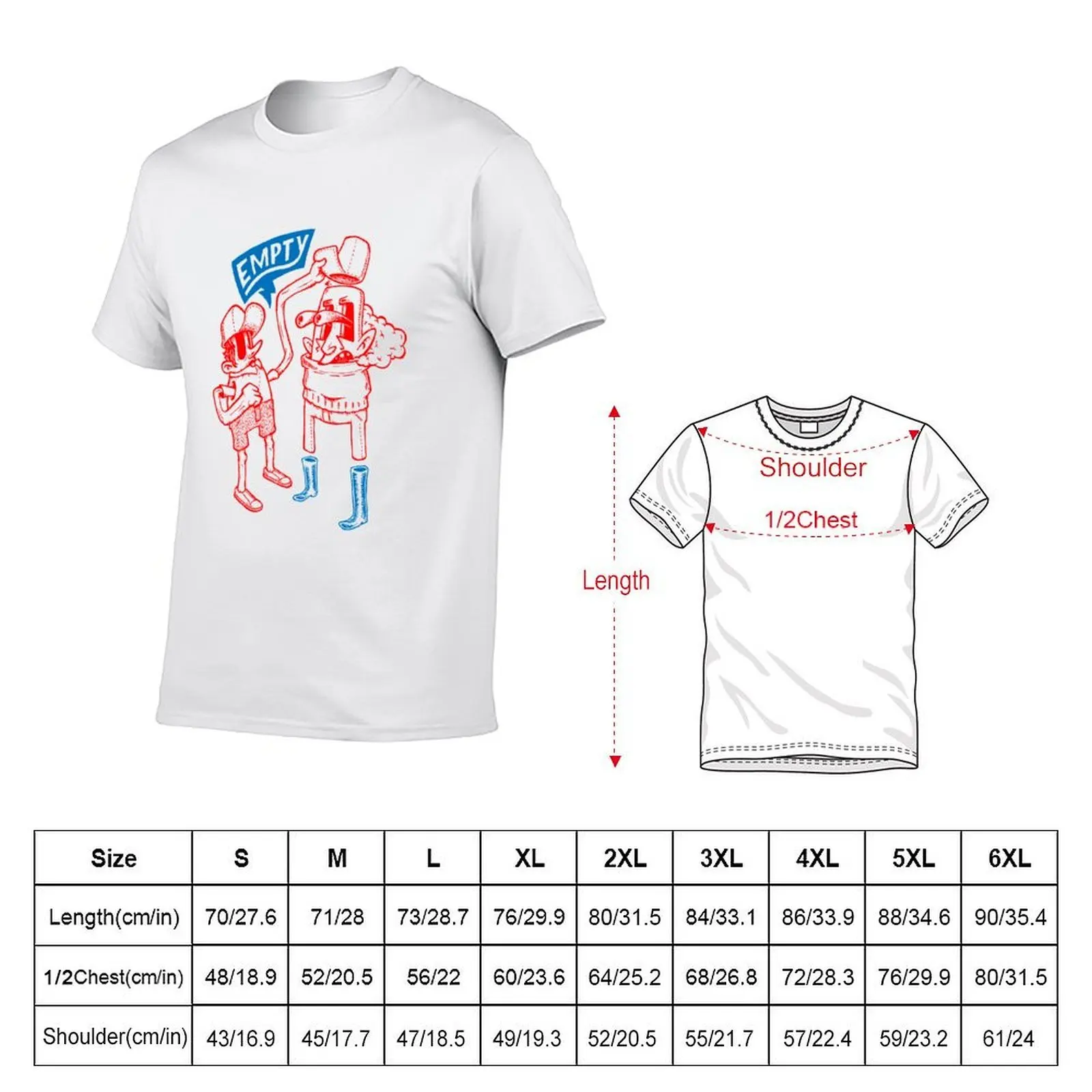 You Are Empty! T-Shirt Plus Size Solid Color T-Shirt