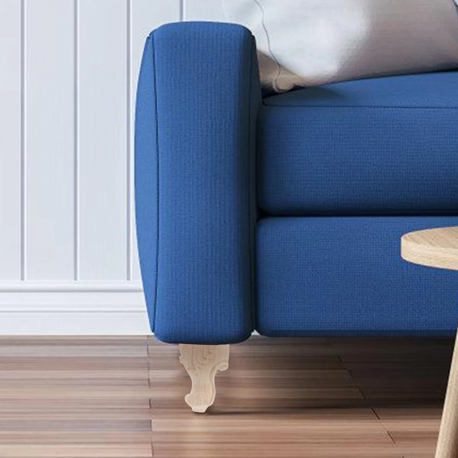 

4Pcs Solid Wood Sofa Legs Durable and Stylish for Furniture Replacement Versatile Use in Home Sofa Legs 4 Inch